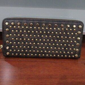 Michael Kors Studded Zip Around Wallet